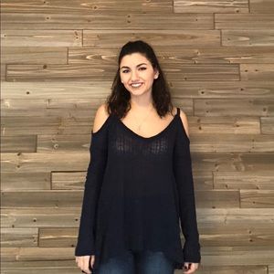 Cold Shoulder Sweater